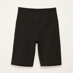 Black High-Rise Bike Short